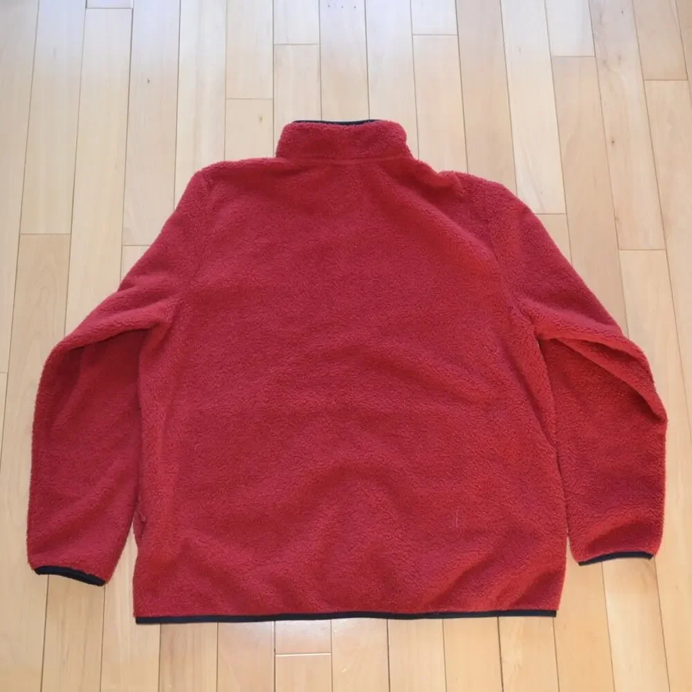 North Face Sherpa Fleece Jacket Red Size XXL